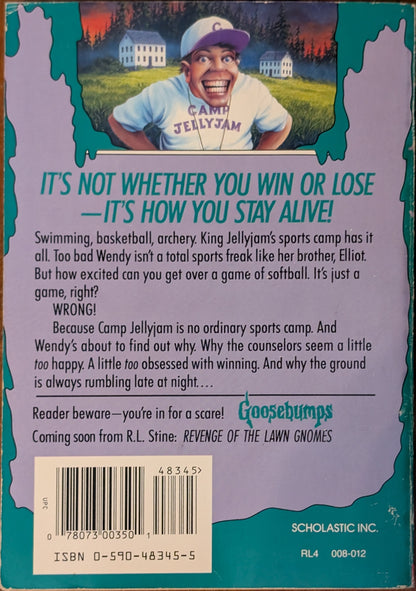 The Horror at Camp Jellyjam (Goosebumps # 33) by R.L Stine