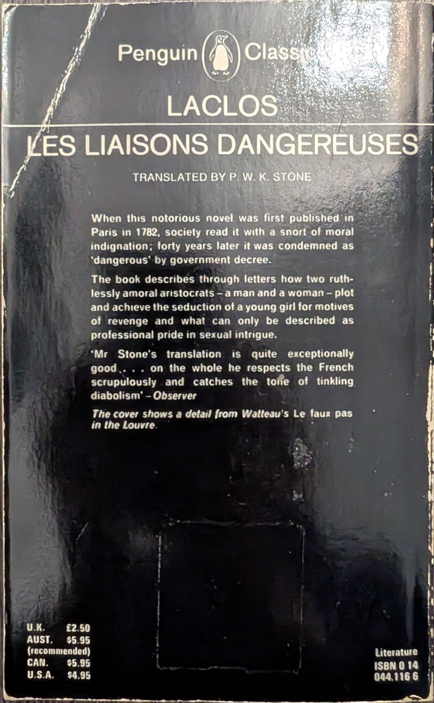 Les Liaisons Dangereuses by Laclos