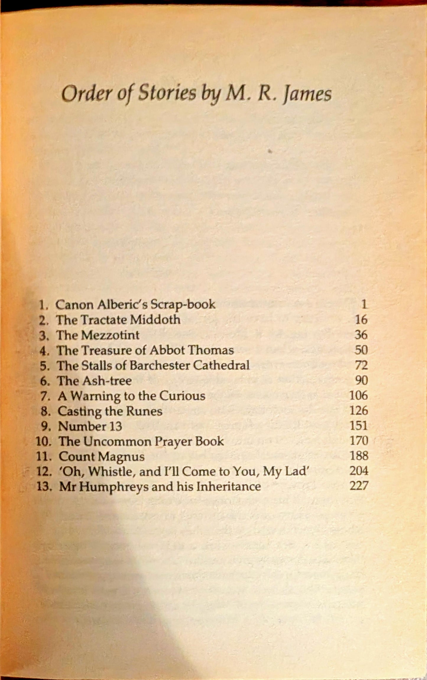 A Warning to the Curious: The Ghost Stories of M.R James selected and edited by Ruth Rendell