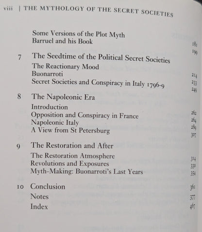 The Mythology of the Secret Societies by J.M Roberts