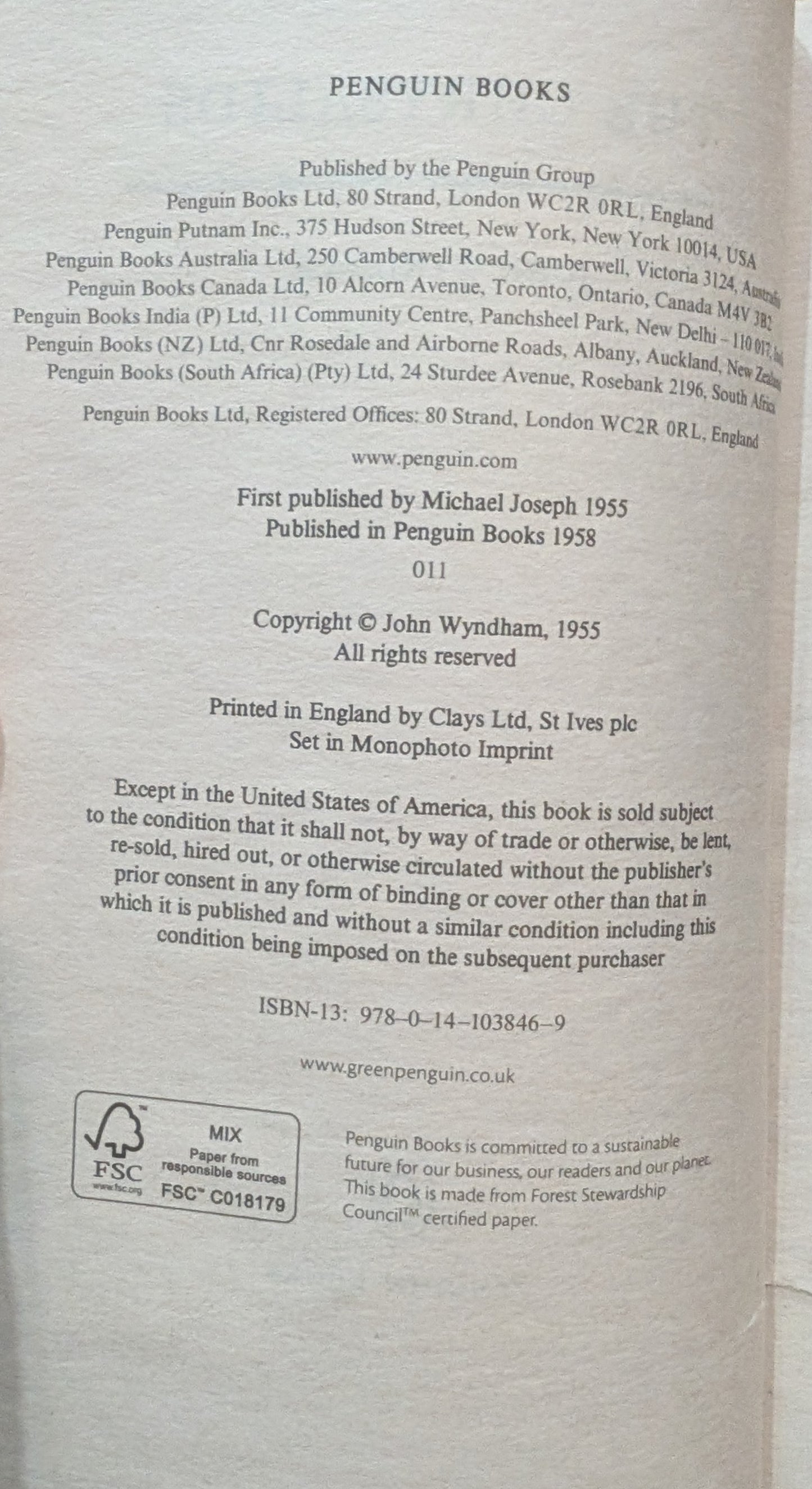 The Chrysalids by John Wyndham