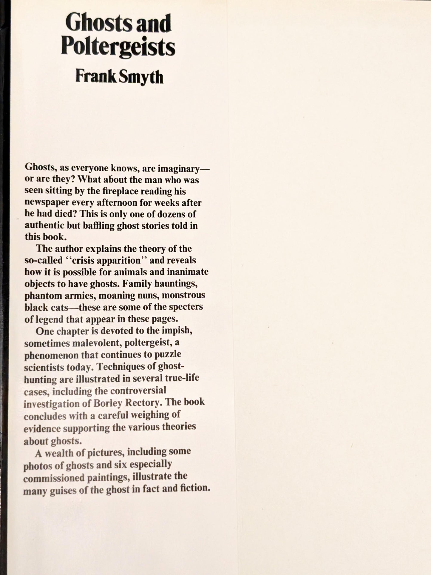 Ghosts and Poltergeists by Frank Smyth