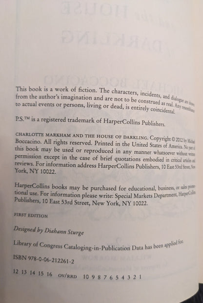 Charlotte Markham and the House of Darkling by Michael Boccacino