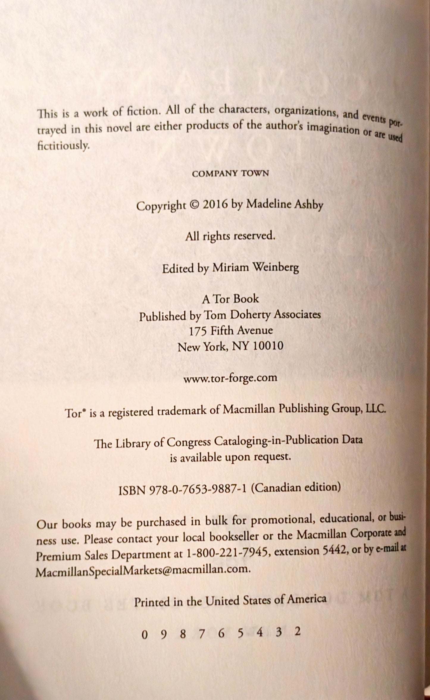 Company Town by Madeline Ashby