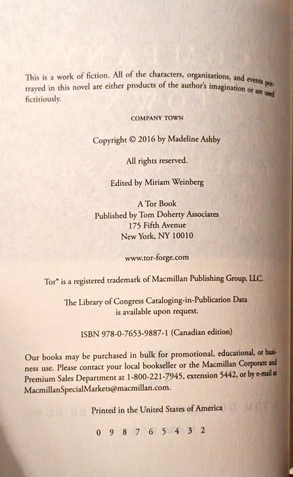 Company Town by Madeline Ashby