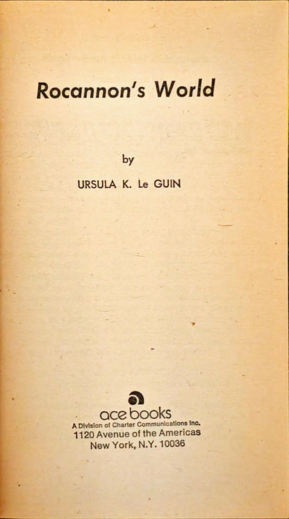 Rocannon's World by Ursula K. Le Guin