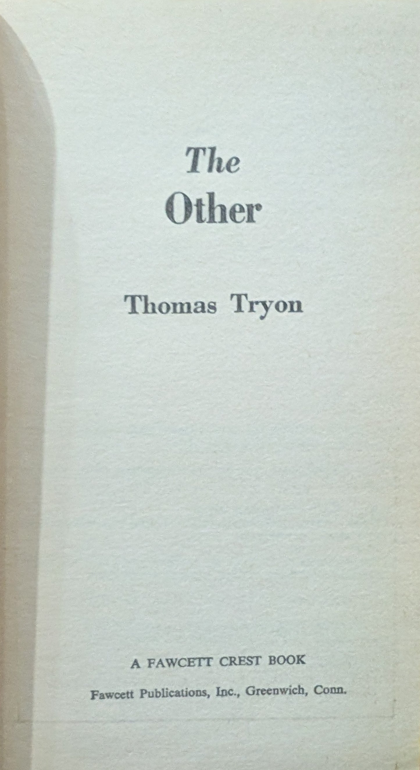 The Other by Thomas Tryon