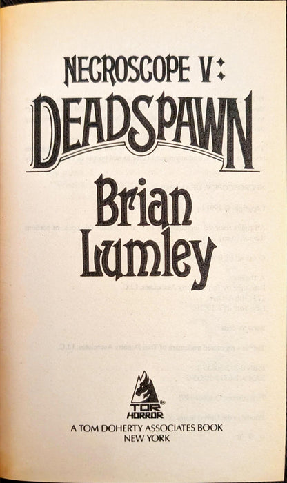 Necroscope V: Dead Spawn by Brian Lumley (Signed)