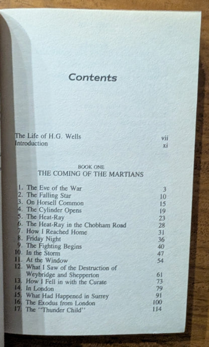 The War of the Worlds by H.G Wells