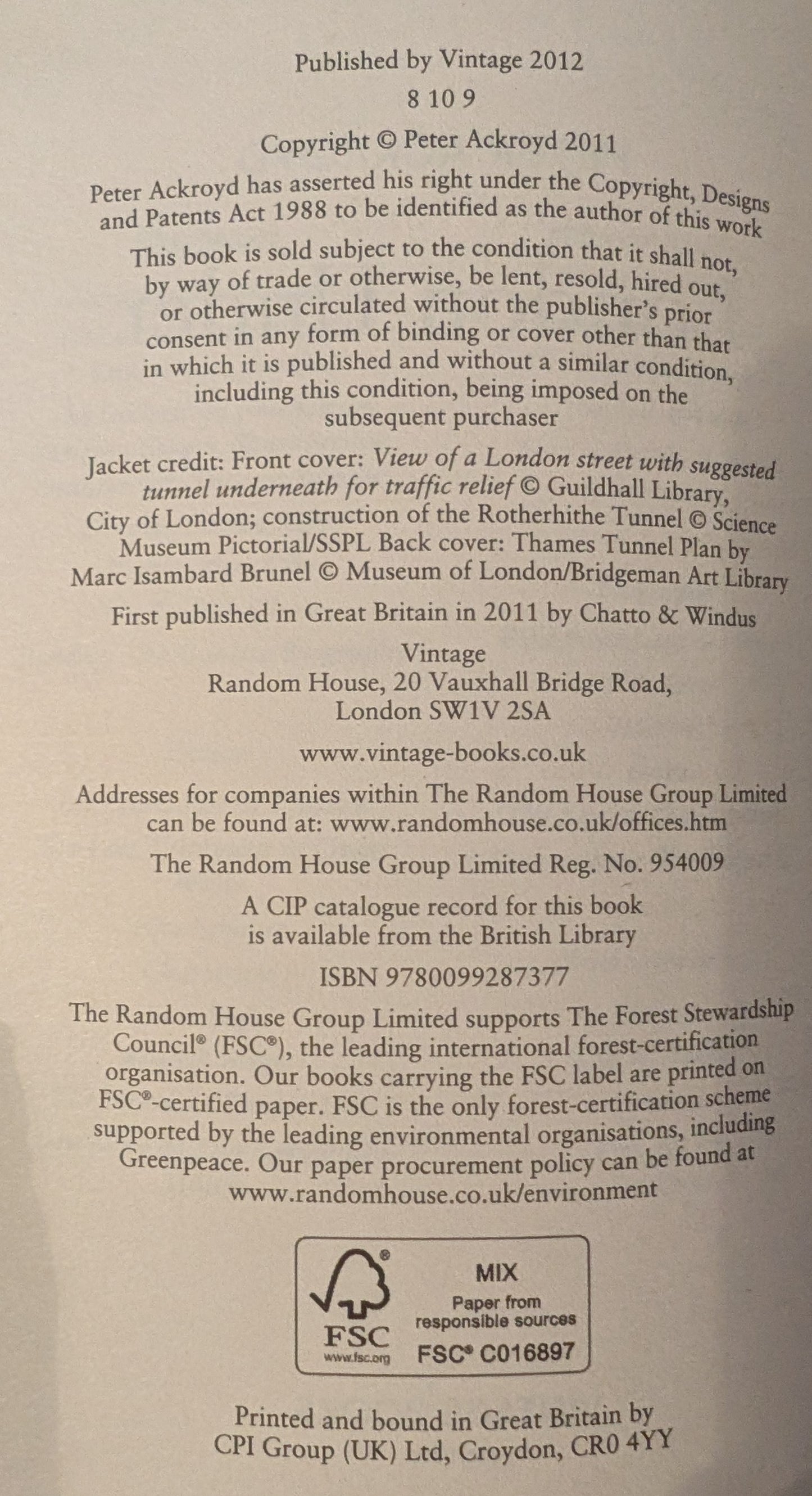 London Under by Peter Ackroyd