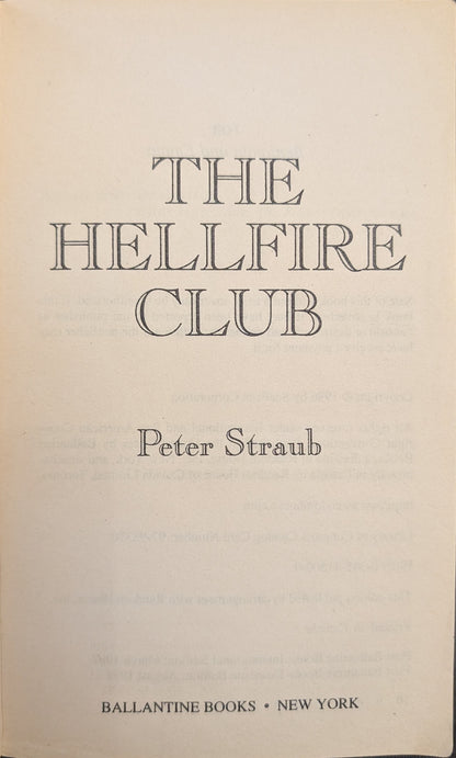 The Hellfire Club by Peter Straub