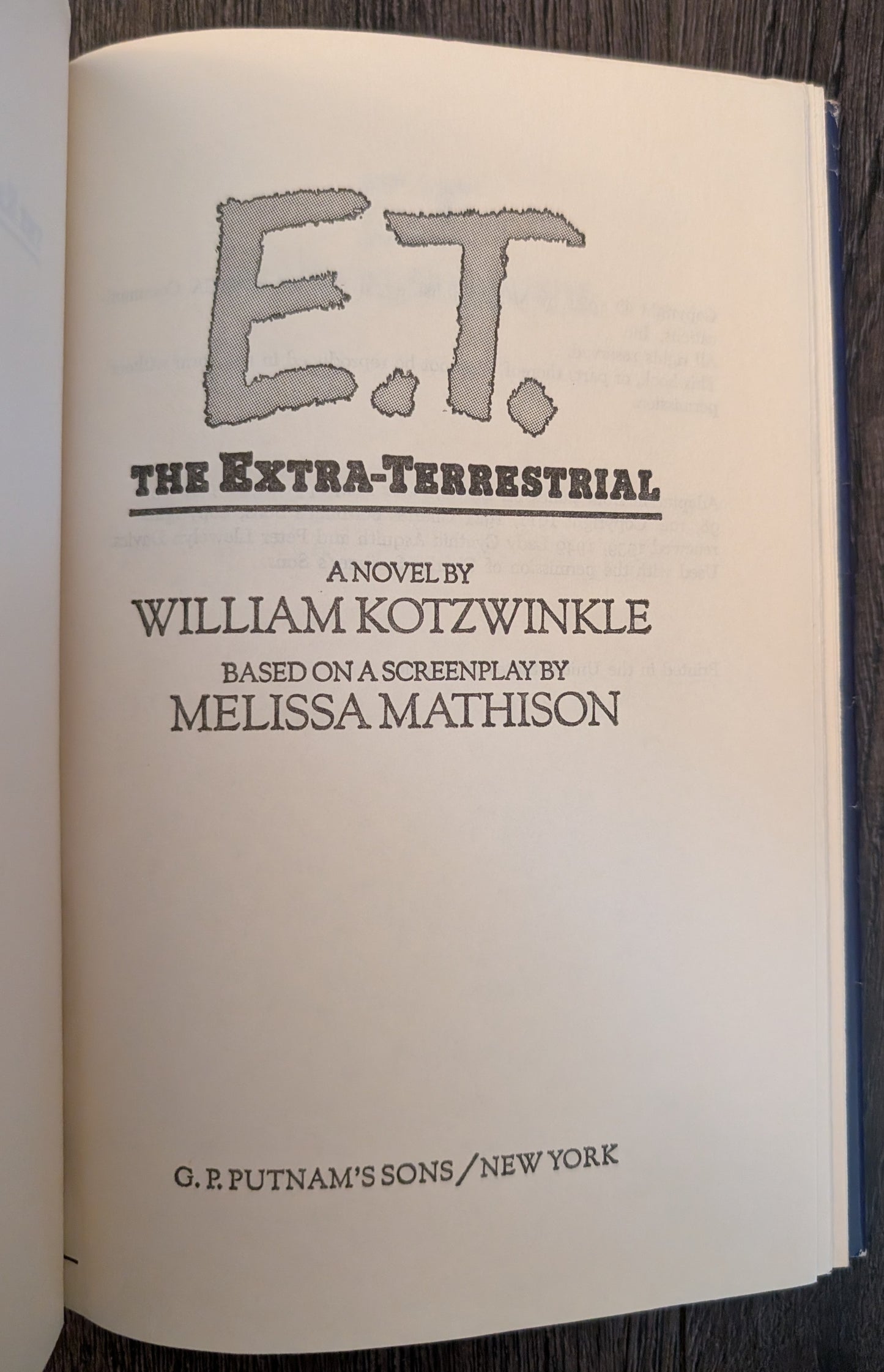 E.T.: The Extra-Terrestrial by William Kotzwinkle