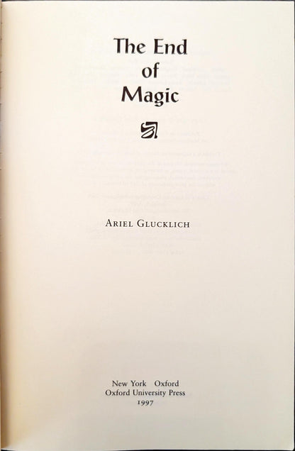 The End of Magic by Ariel Glucklich