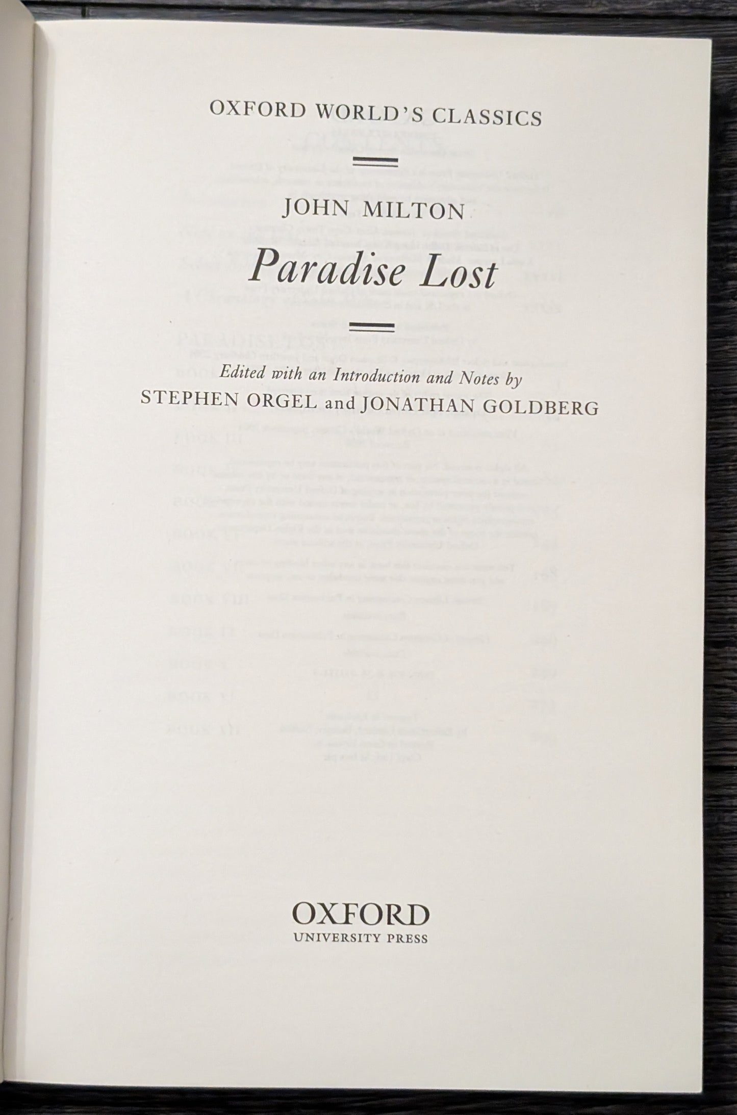 Paradise Lost by John Milton