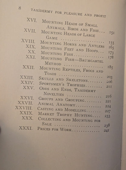 Home Taxidermy for Pleasure and Profit by Albert B. Farnham