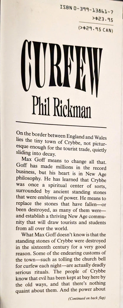 The Curfew by Phil Rickman