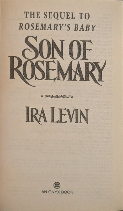 Son of Rosemary by Ira Levin