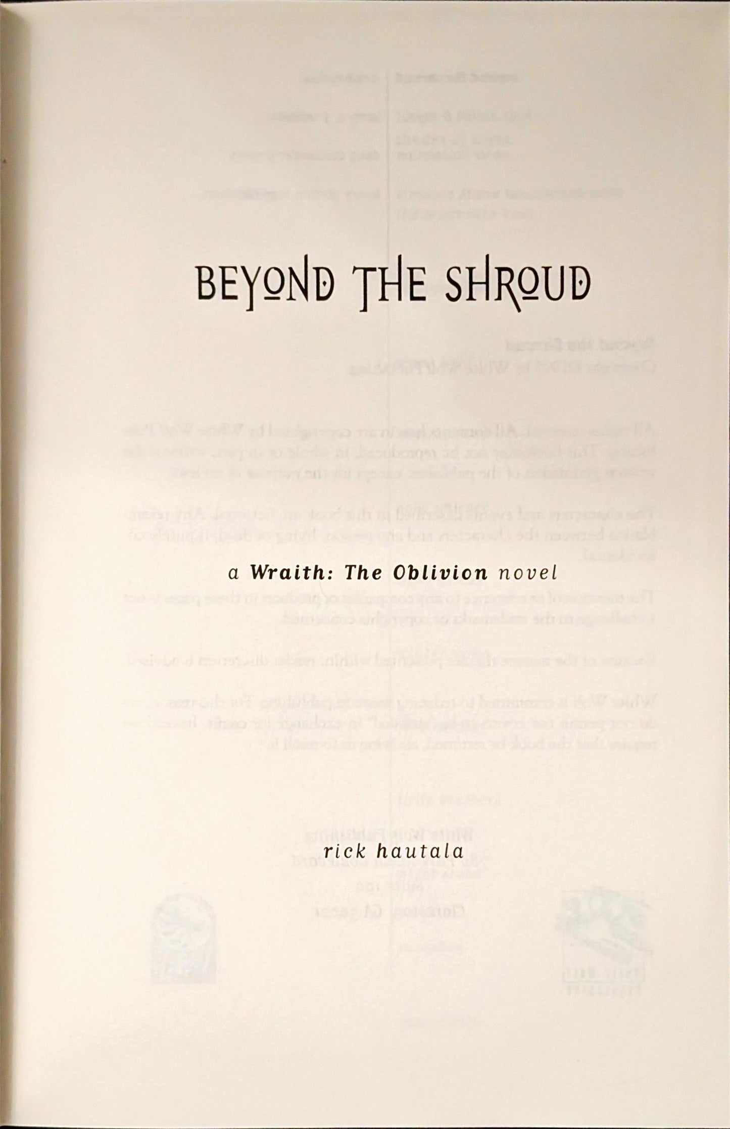 Beyond the Shroud by Rick Hautala