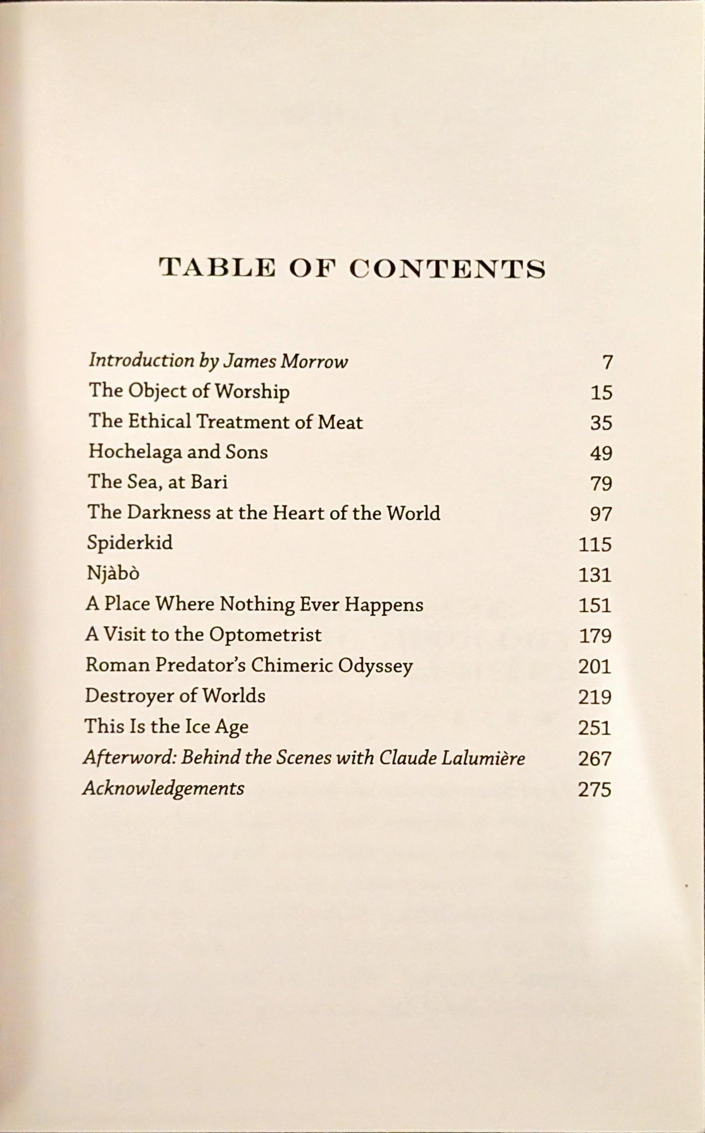 Objects of Worship by Claude Lalumière