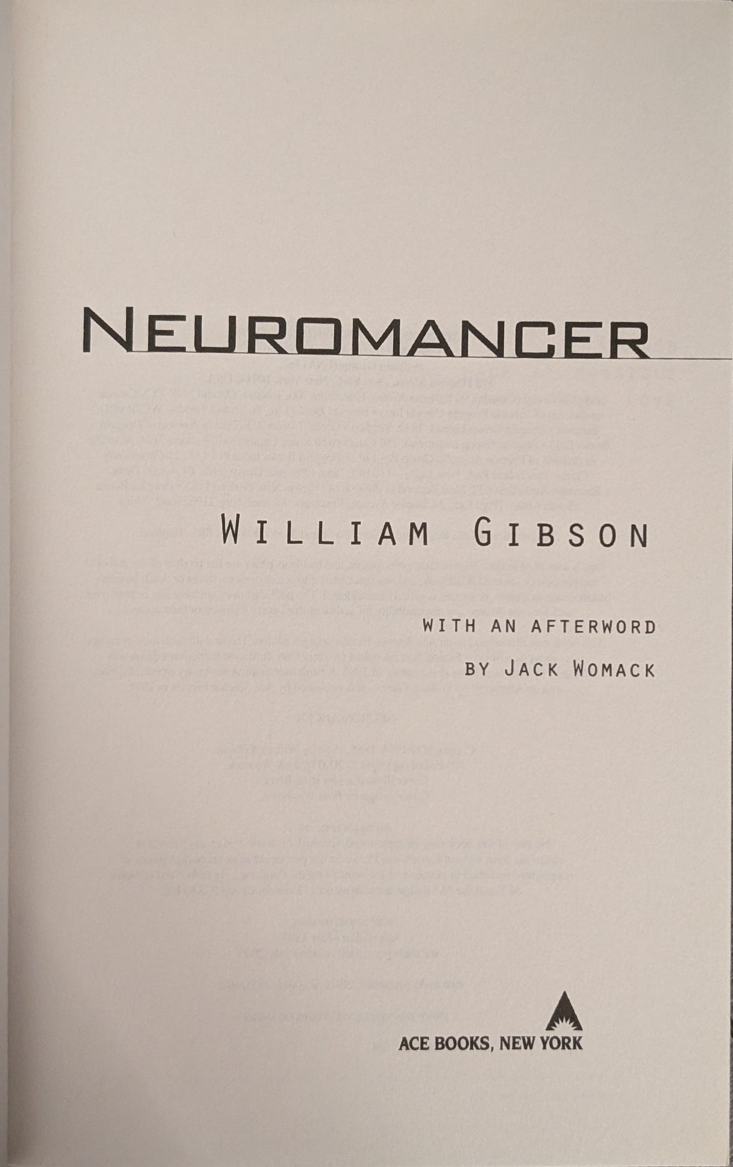 Neuromancer by William Gibson