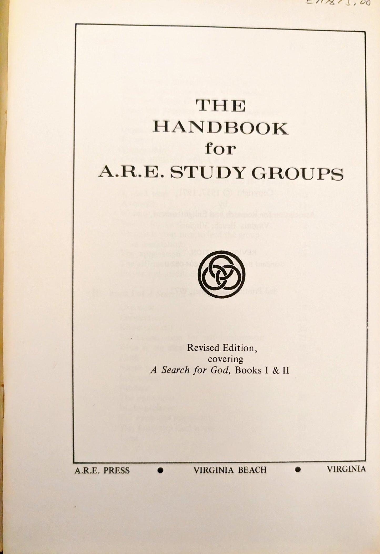 The Handbook for A.R.E Study Groups