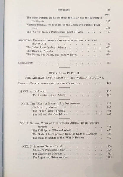 The Secret Doctrine: The Synthesis of Science, Religion and Philosophy by H.P Blavatsky Two Volume Set