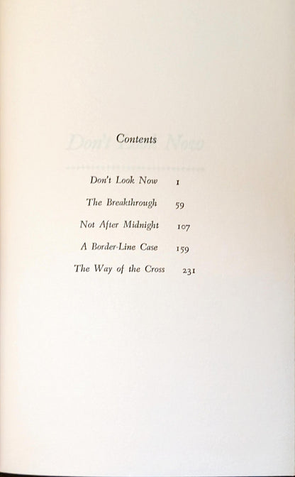 Don't Look Now by Daphne du Maurier