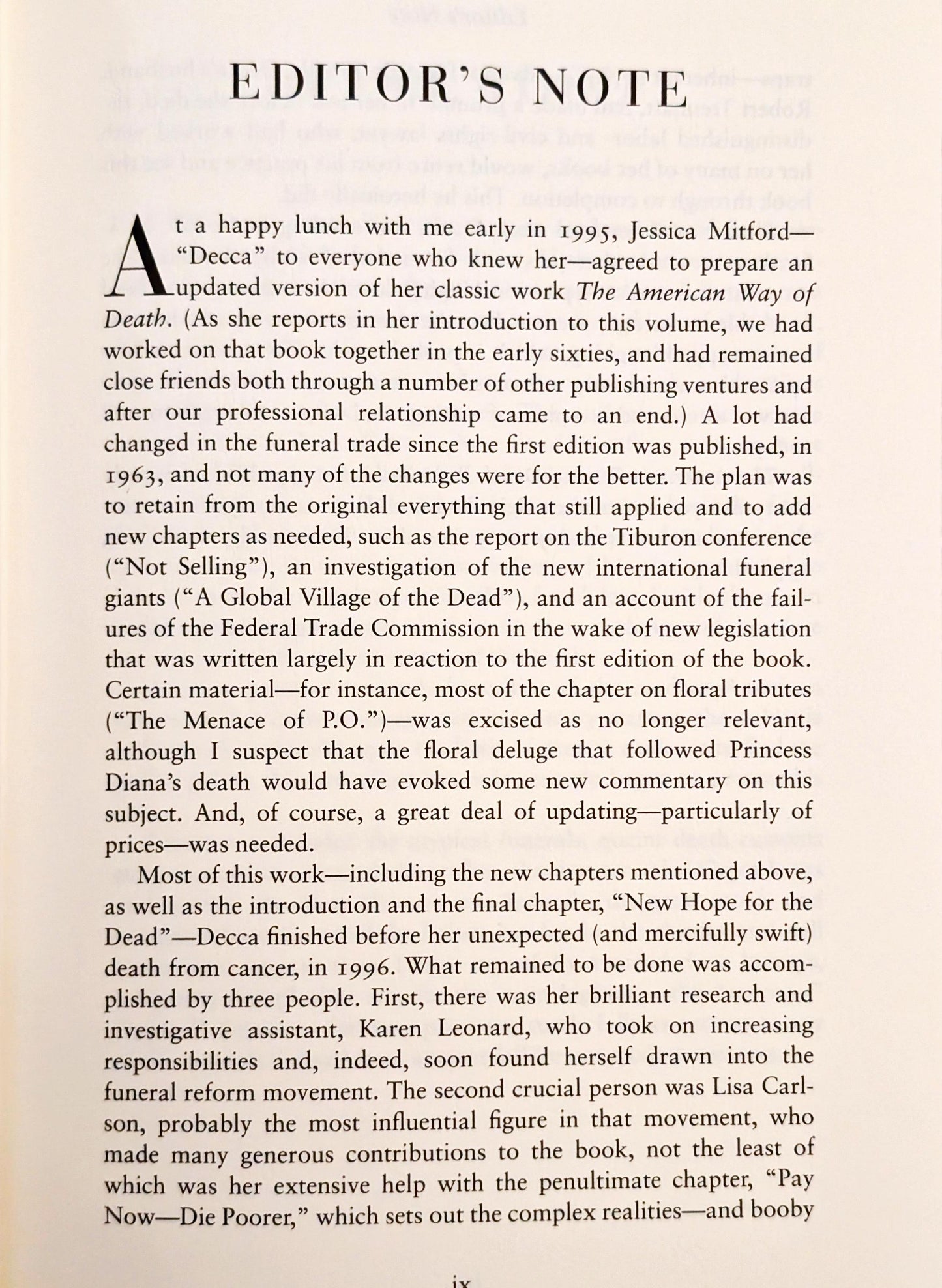 The American Way of Death Revisited by Jessica Mitford