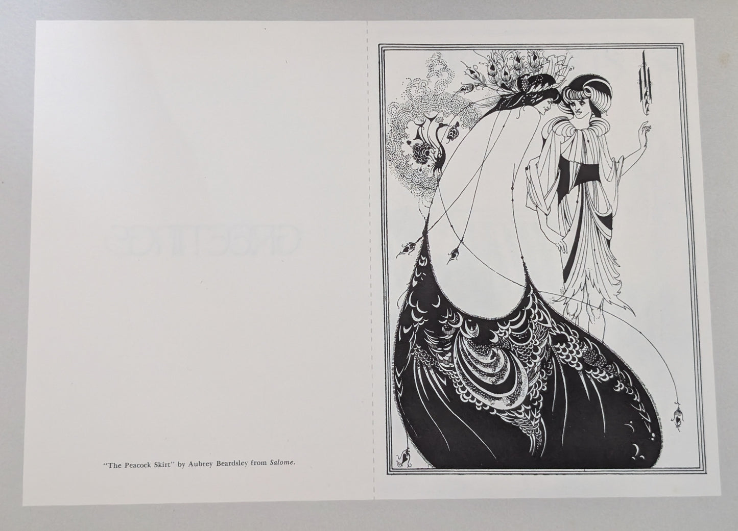 Aubrey Beardsley Greeting Card Book edited by Theodore Menten
