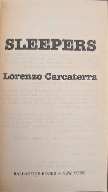 Sleepers by Lorenzo Carcaterra