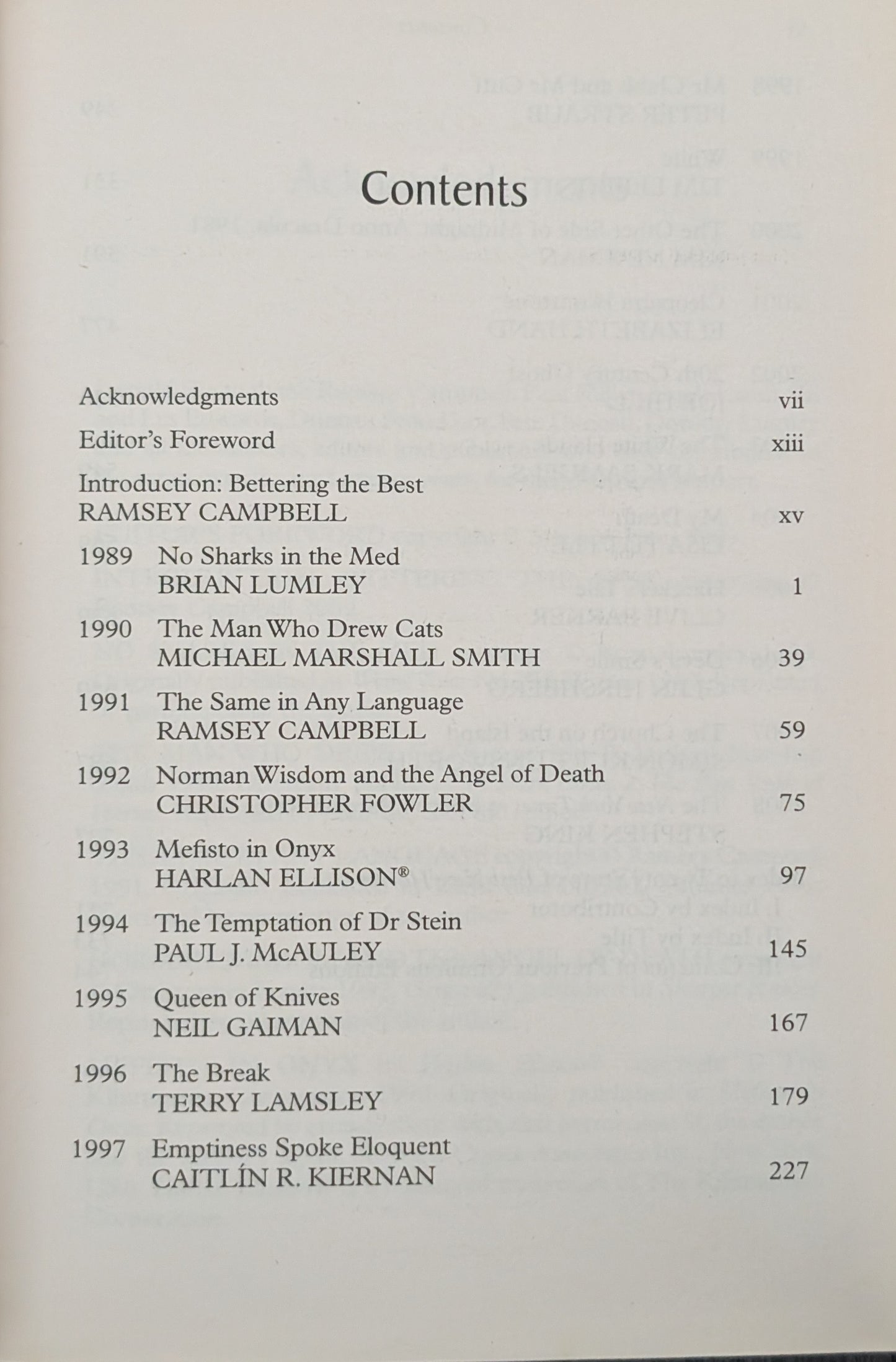 The Mammoth Book of the Best of New Horror edited Stephen Jones