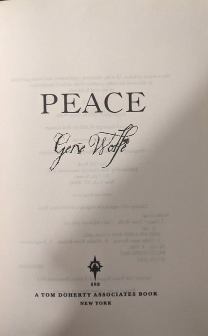 Peace by Gene Wolfe