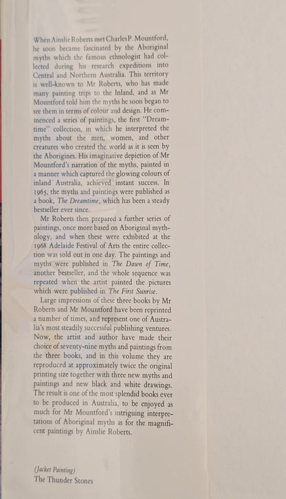 The Dreamtime Book: Australian Aboriginal Myths in Paintings by Ainslie Roberts and Text by Charles P. Mountford