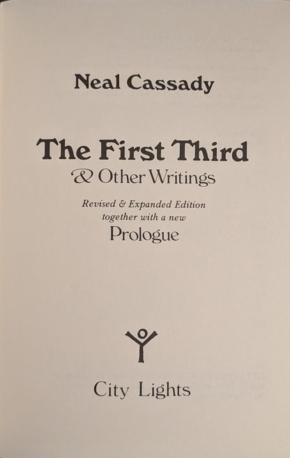 The First Third & Other Writings by Neal Cassady