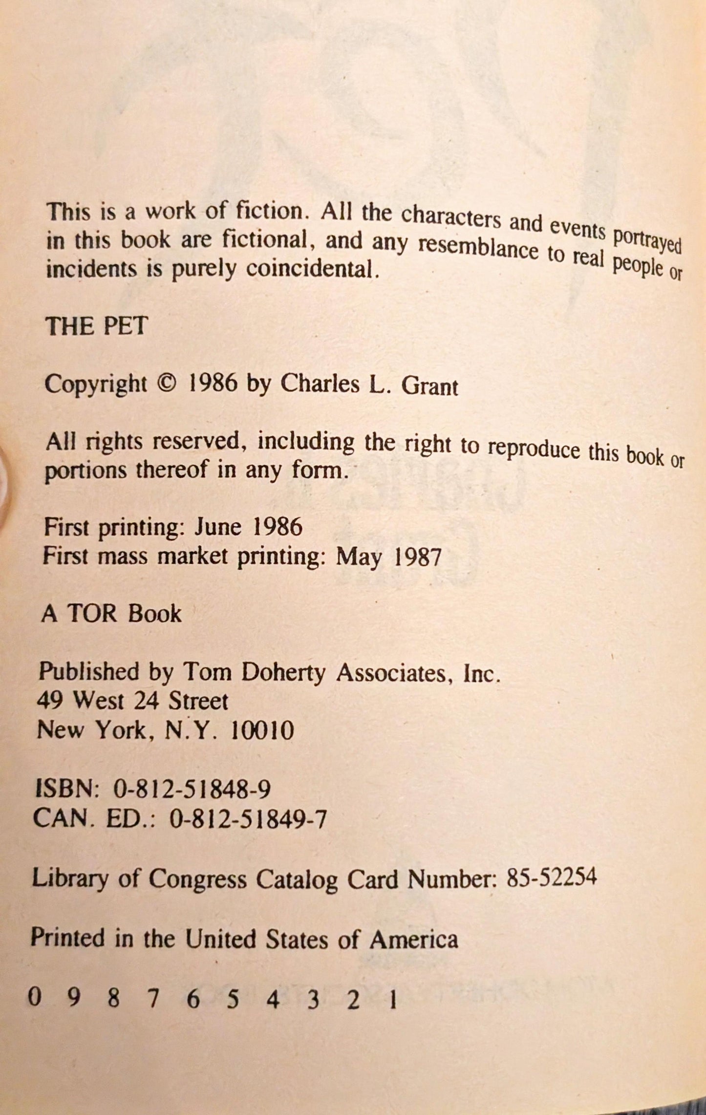 The Pet by Charles L. Grant