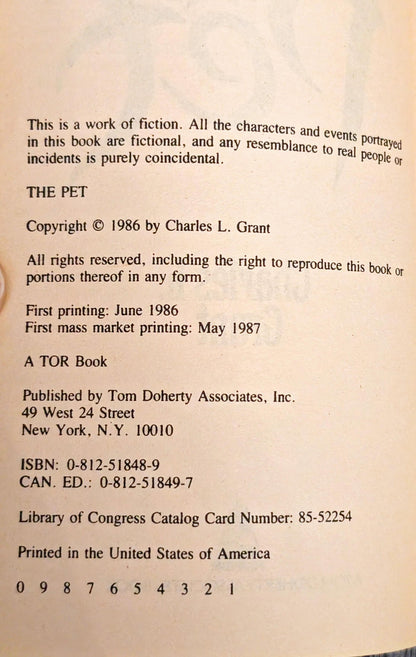 The Pet by Charles L. Grant
