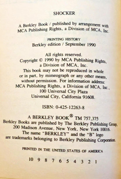 Shocker by Randall Boyll