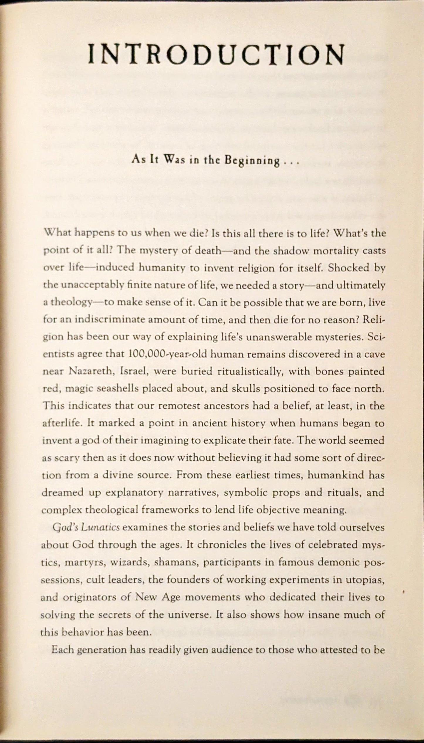 God's Lunatics: Lost Souls, False Prophets, Martyred Saints, Murderous Cults, Demonic Nuns and other Victims of Man's Eternal Search for the Divine by Michael Largo
