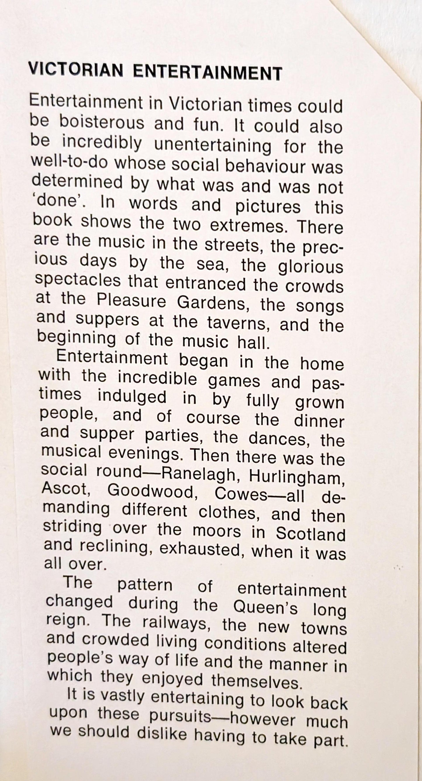 Victorian Entertainment by Alan Delgado