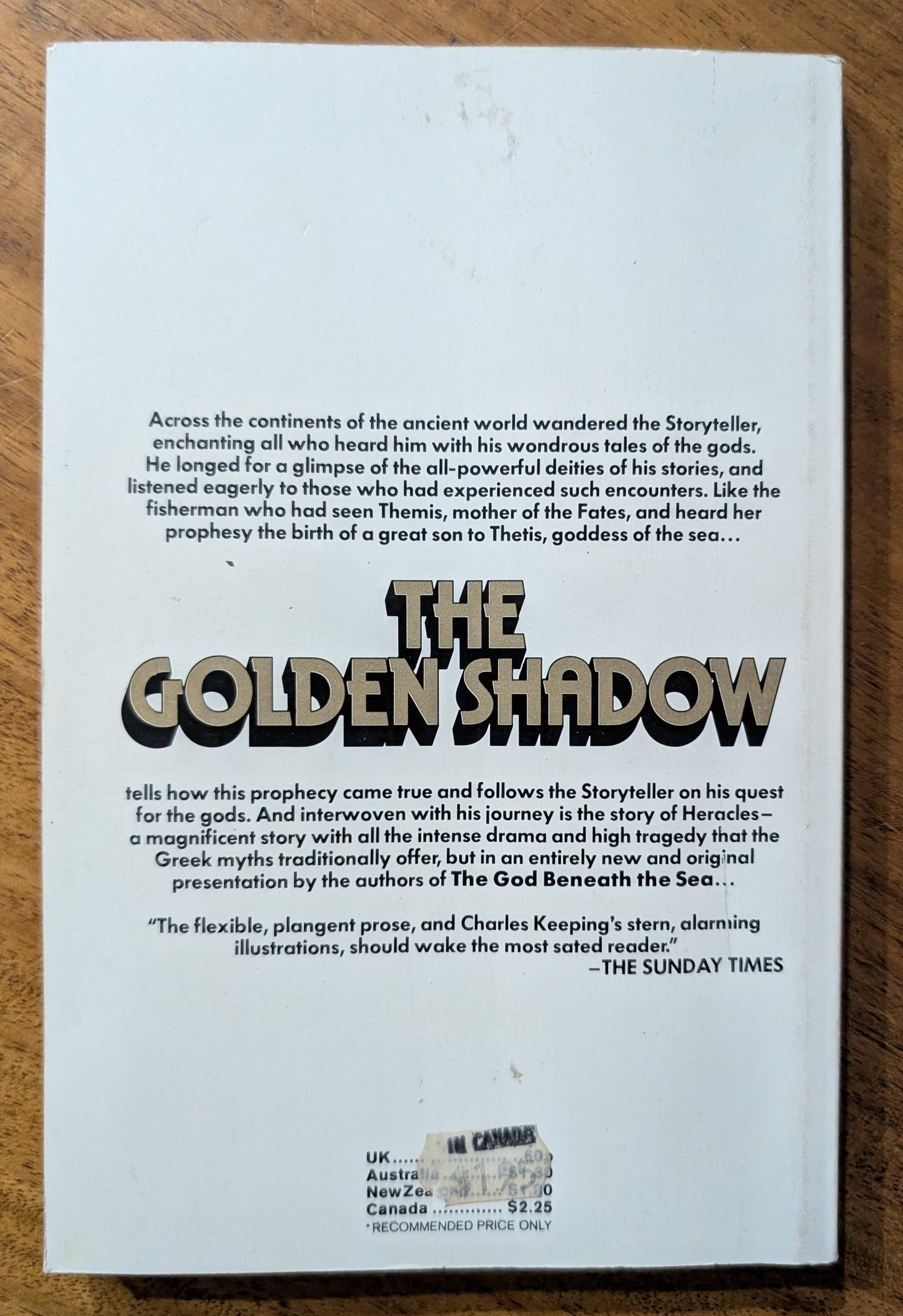 The Golden Shadow by Leon Garfield and Edward Blishen