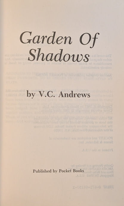 Garden of Shadows by V.C Andrews