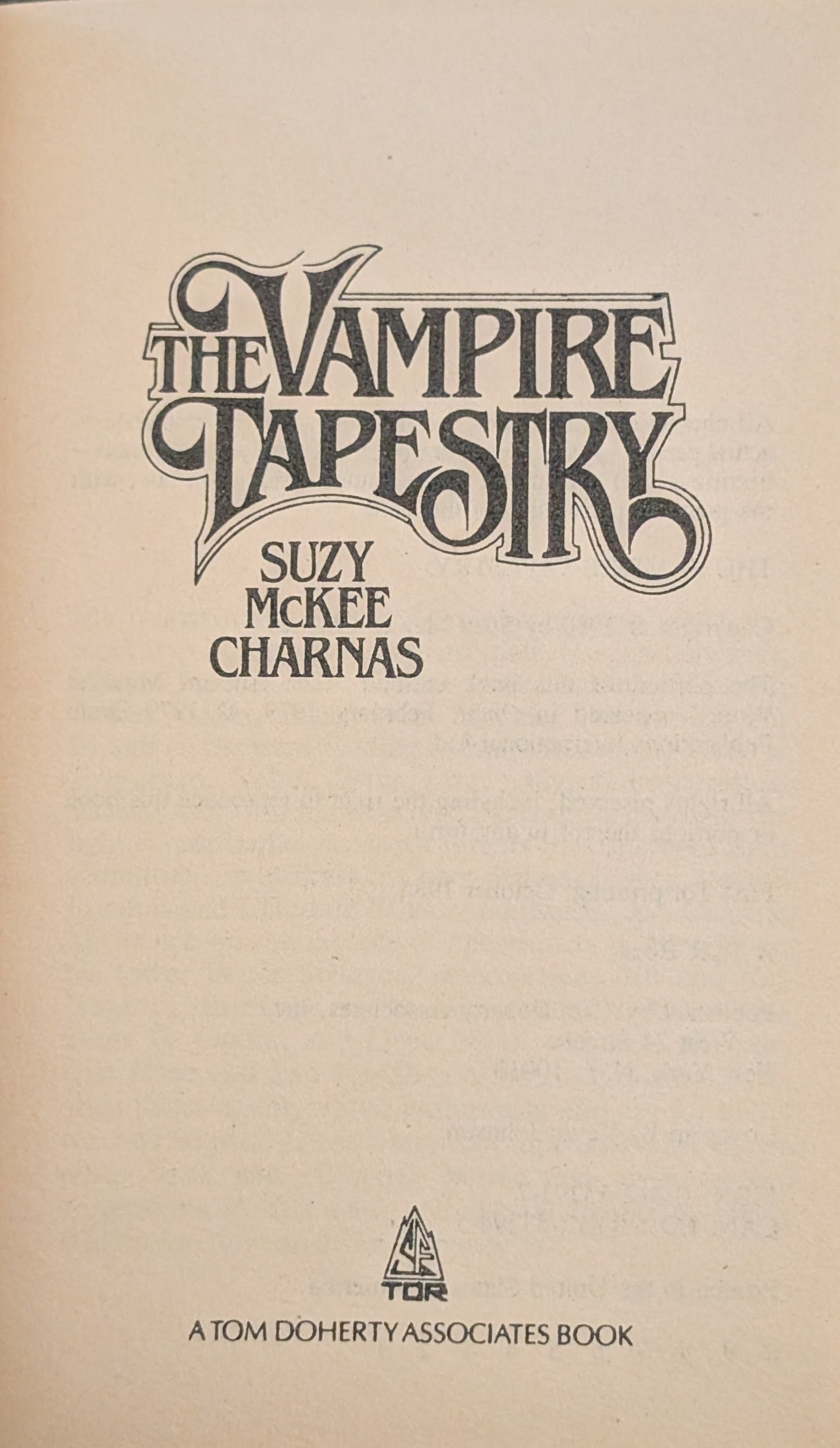 The Vampire Tapestry by Suzy McKee Charnas