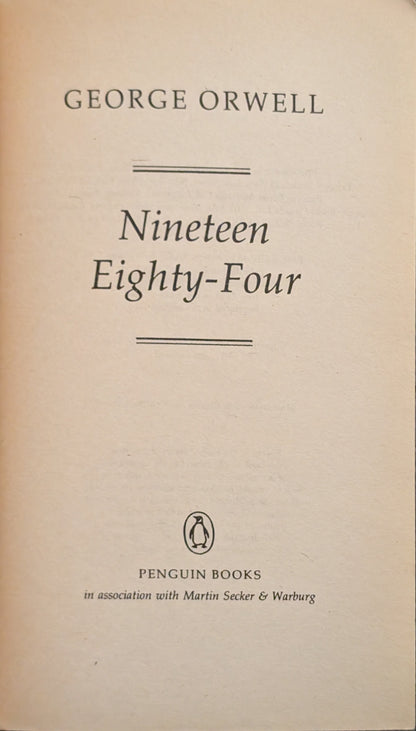 Nineteen Eighty-Four by George Orwell