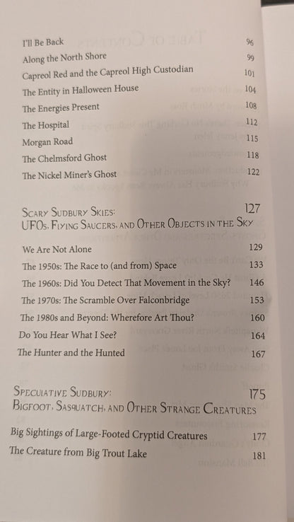 Spooky Sudbury: True Tales of the Eerie and Unexplained by Mark Leslie and Jenny Jelen