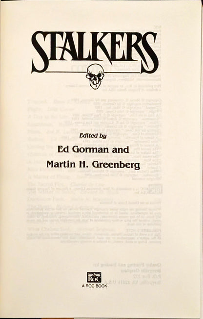 Stalkers edited by Ed Gorman & Martin H. Greenberg