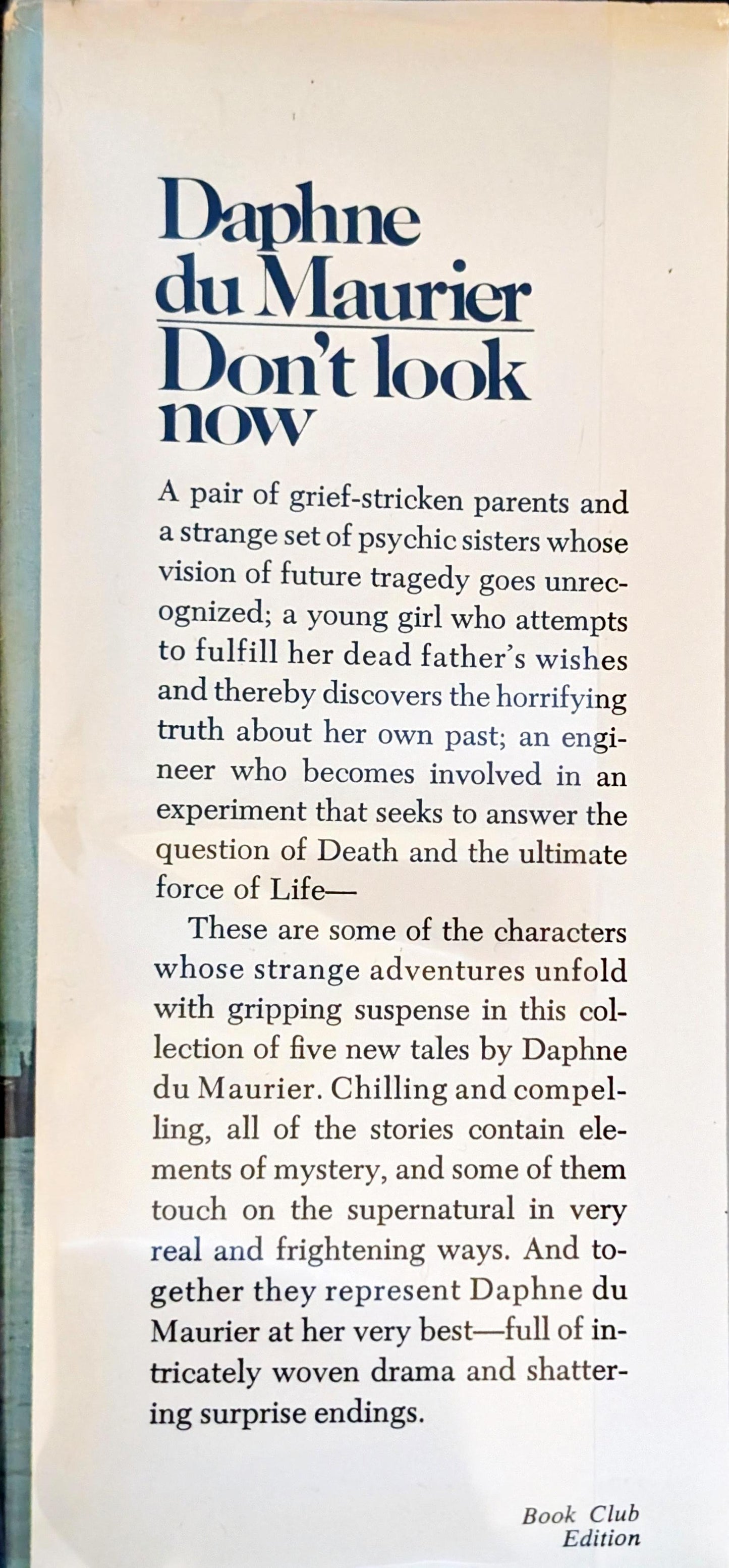 Don't Look Now by Daphne du Maurier