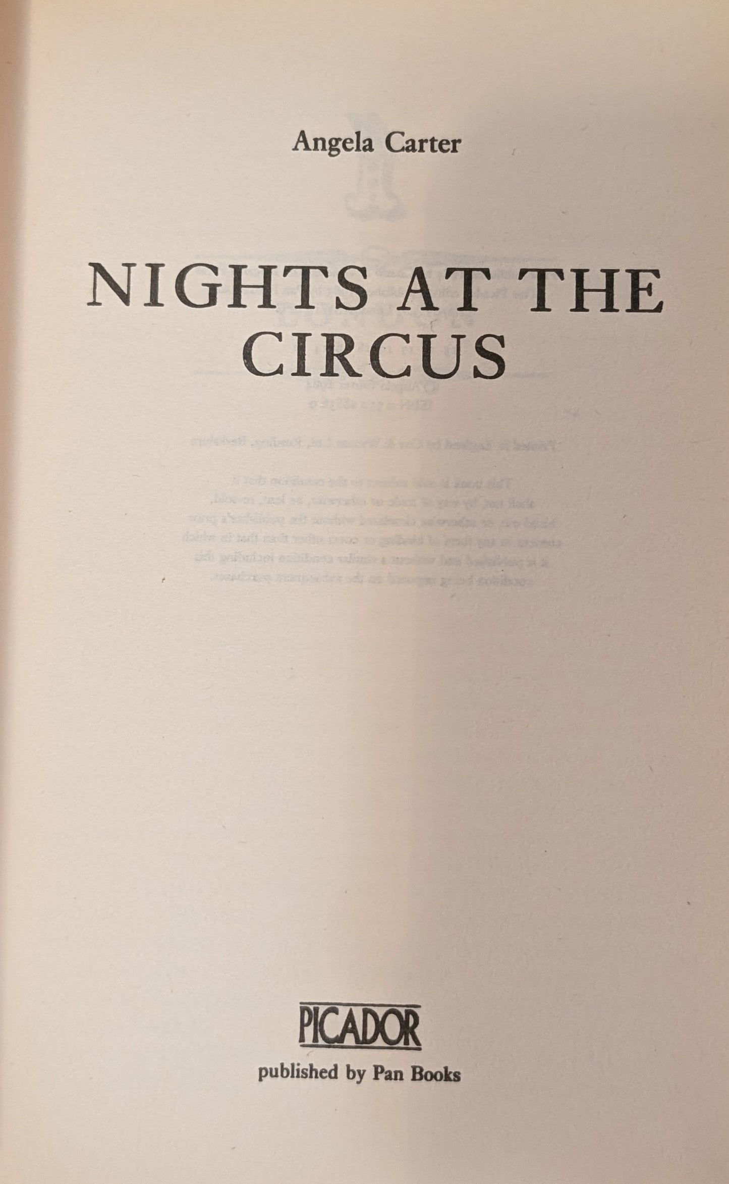 Nights at the Circus by Angela Carter