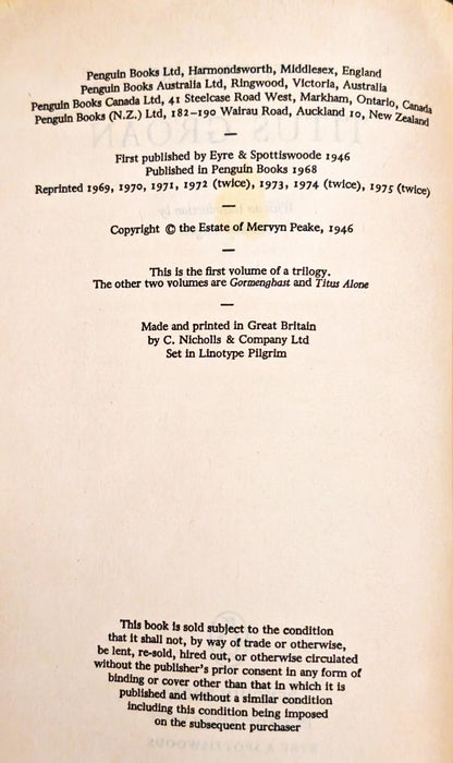 Titus Groan by Mervyn Peake