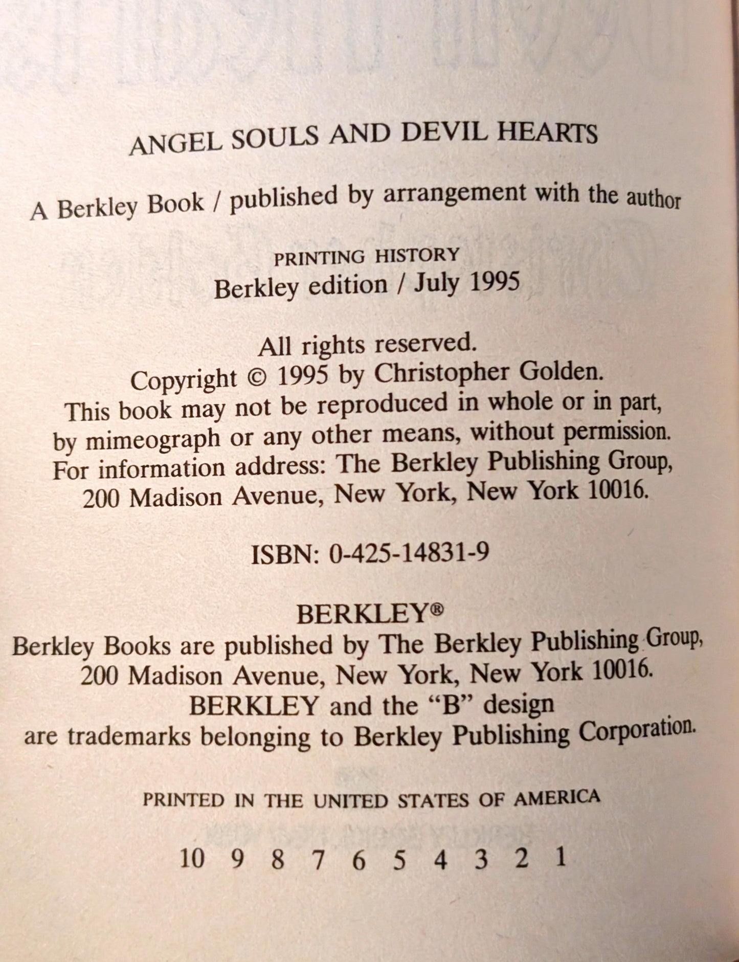 Strange Souls and Devil Hearts by Christopher Golden