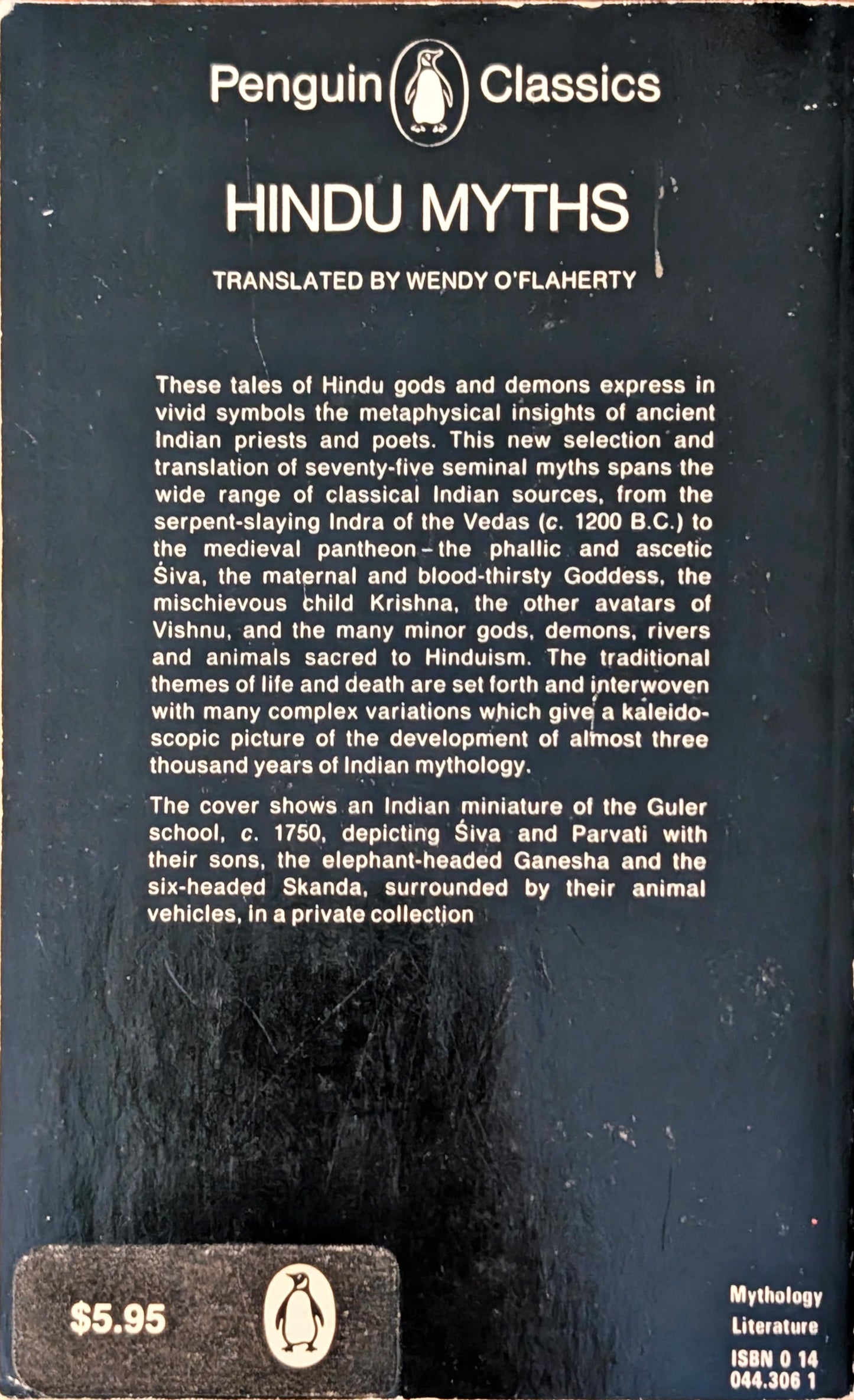 Hindu Myths: A Sourcebook translated from the Sanskrit